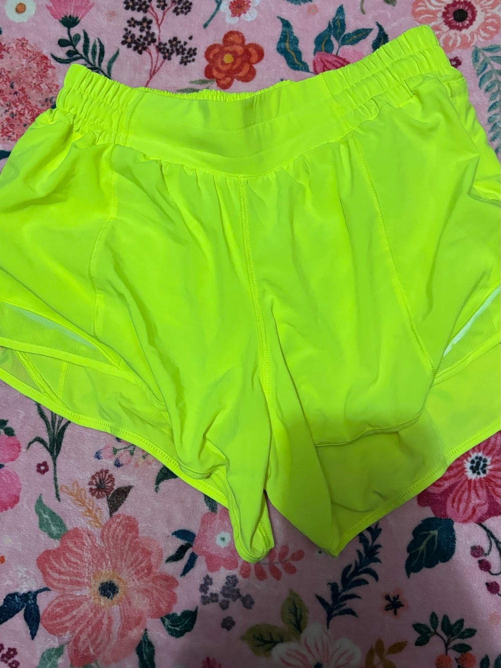 lululemon athletica Neon Yellow Women’s Athletic Shorts